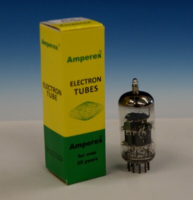 Amperex 6DJ8/ECC88 Hewlett Packard ''O'' Getter, Maxi Pre 2 Tested = Strong, T1574