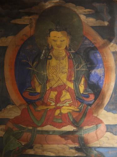 Real Tibet 19th Century Old Antique Buddhist Sakyamuni Buddha Thangka Tangka - Picture 13 of 17