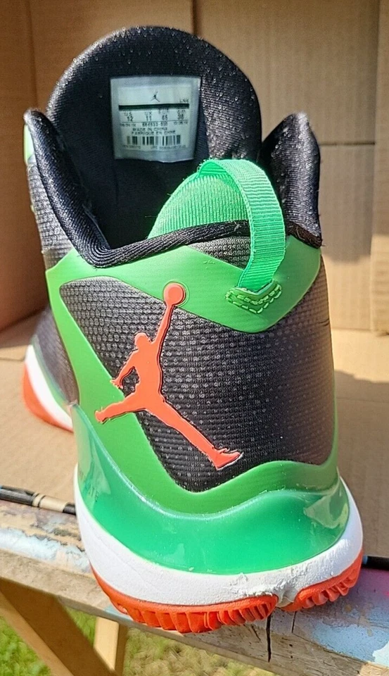 Nike Jordan Super.Fly 3 BG Basketball Mens US 12 Black Green 684933-030 - Изображение 3 из 4