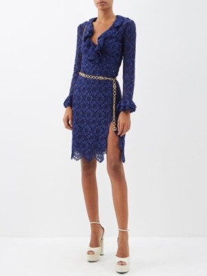 Gucci Long Sleeve Floral Lace Navy dress- BNWT - RRP$3,600 USD + Tax | eBay