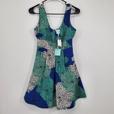 Women's Plenty by Tracy Reese Bursting Mums Fit Flare Dress Size 0 Petite NEW A6