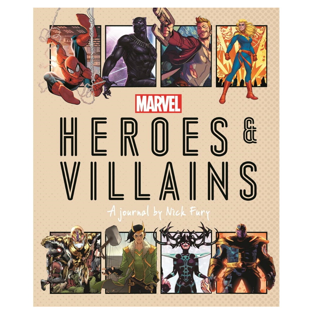 Marvel Heroes and Villains A journal by Nick Fury Hardcover