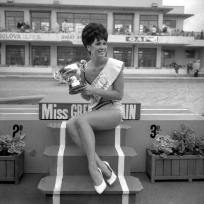 Fashion - Miss Great Britain 1965 - Diana Westbury - Morecambe 1960s Old Photo
