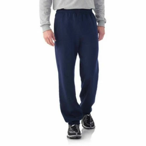Fruit of the Loom Eversoft Men's Navy Elastic Bottom Sweatpants Size Small 28/30