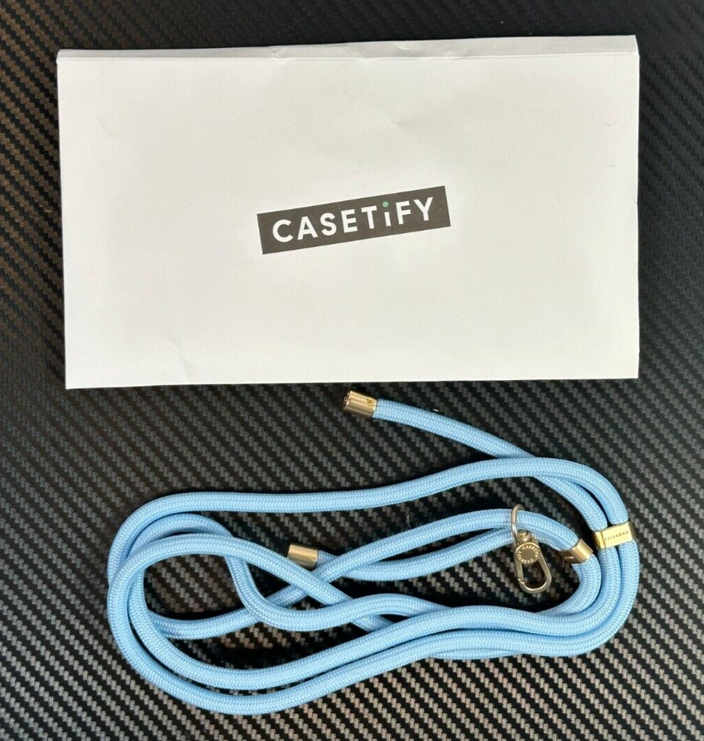 CASETiFY Sierra Blue Rope Cross-Body Strap Compatible with Most Phones