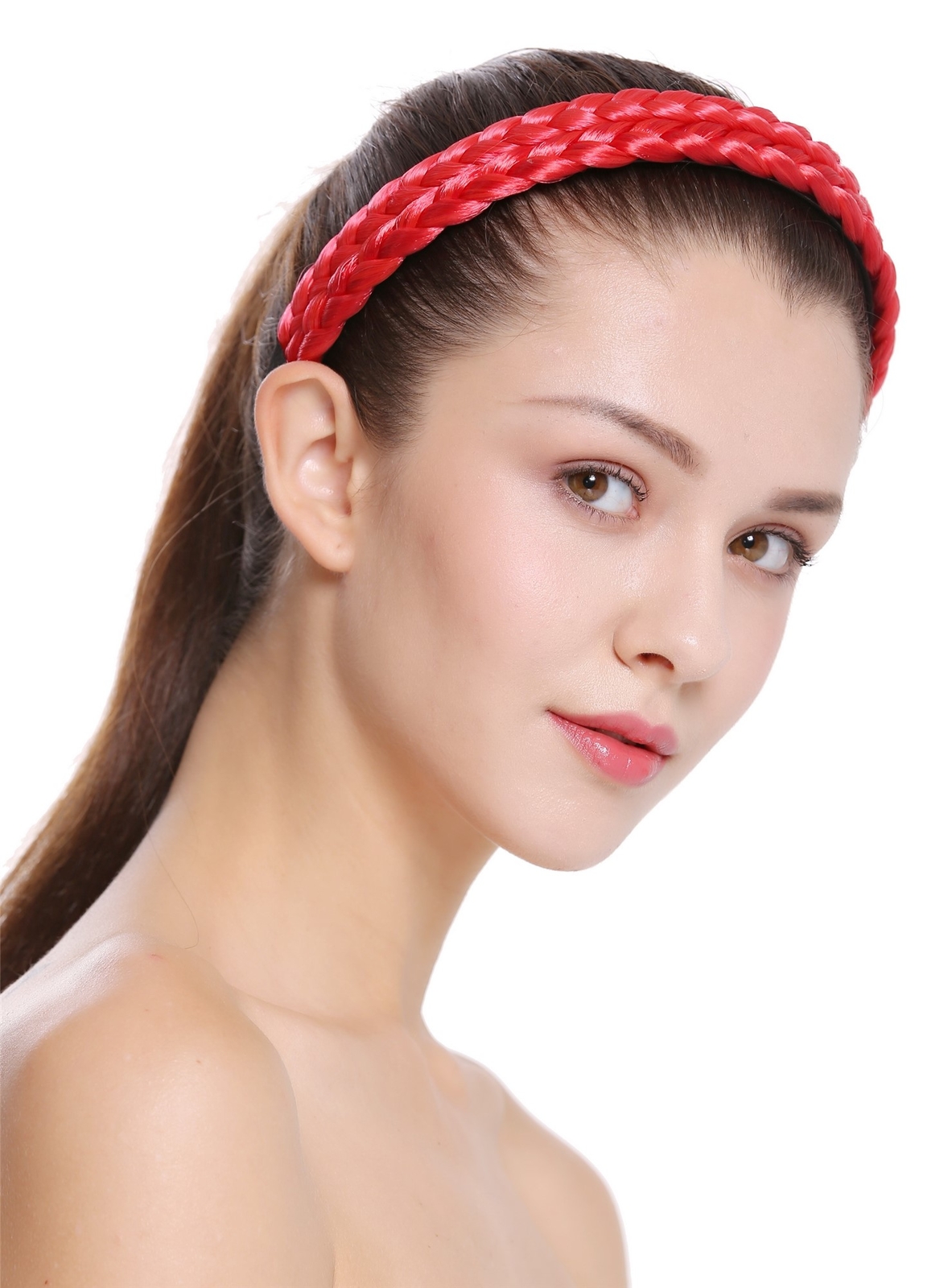 Braided Hairband Hairband Traditional Red CXT-002-617