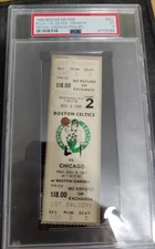 1988 Michael Jordan 52 Points Bulls Celtics Full Ticket PSA 3 VG November 9