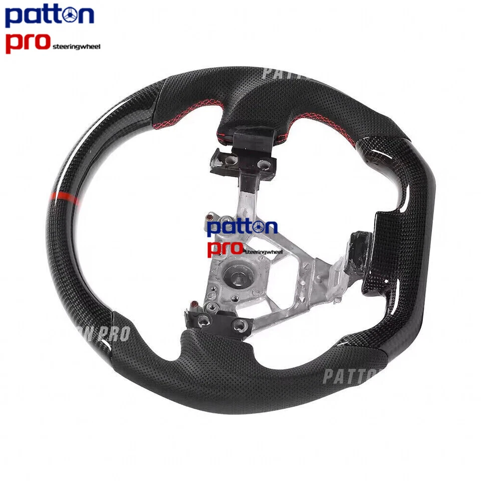 Carbon Fiber Perforated Leather Sport Steering Wheel For Nissan 350Z 2003-2009 - Imagem 2 de 4