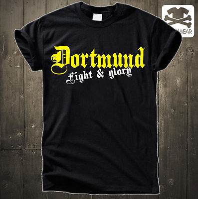 DORTMUND - FIGHT & GLORY | DORT MUND | FUSSBALL | KICKER | FAN SHIRT S-XXXL