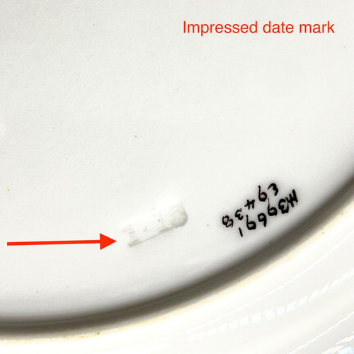RARE & BEAUTIFUL c1916 ROYAL DOULTON FOR TIFFANY DINNER PLATE, E9438, HB9691 - Picture 15 of 17
