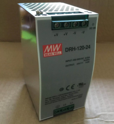 NEW MEANWELL DRH-120-24 Switching Power Supply 300-500VAC 0.65A 24V 5A