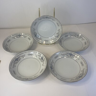 5 Wade  Diane  Fine Porcelain China Berry Dessert Plates Japan 5 1/2 