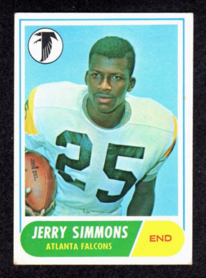 1968 Topps #177 Jerry Simmons Atlanta Falcons Vintage Football Card VG/EX