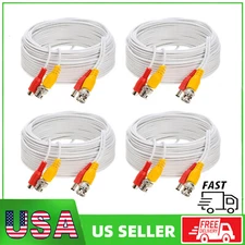 4x60/100ft CCTV Security Camera Extension Cable BNC Video Power Cable DVR System