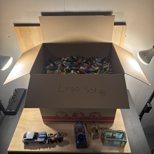 LEGOs 30+ Lbs Random LEGO Blocks, Building Pieces, Partial Builds, Base Plates