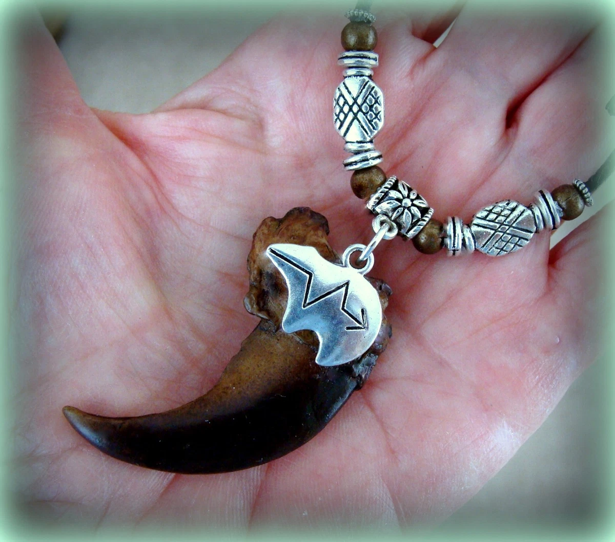 Bear claw store necklace real