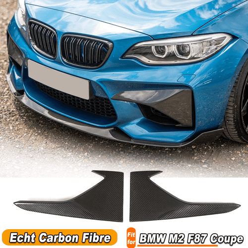 Passt für BMW M2 F87 Coupe Carbon Front Stoßstange Flaps Splitter Spoiler Lippe  - Bild 1 von 10