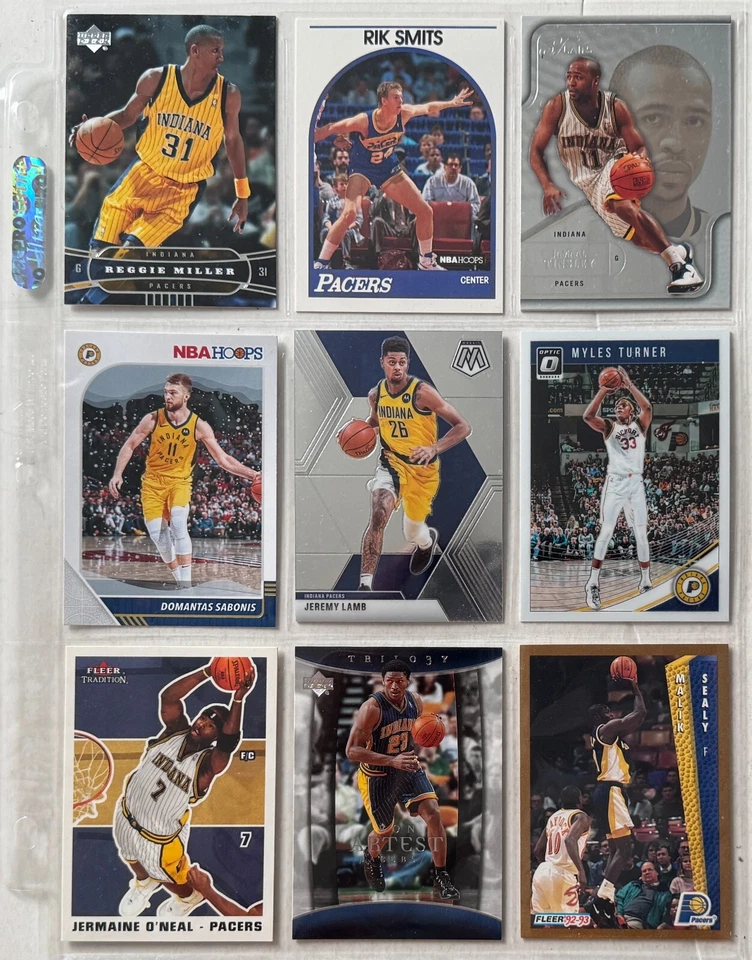 Indiana Pacers Basketball Trading Cards Lot of 36 Rookies All-Stars HOFers Base - Image 2 of 4