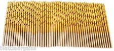 50 HITACHI TITANIUM 1/16" HIGH SPEED STEEL DRILL BITS METAL GOLD HSS