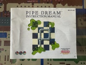 NES Nintendo Pipe Dream CIB Complete w Manual Rare Poster Insert Protector