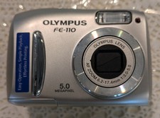 Olympus FE-110 digital Camera Compact 5.0 MP 2.8 X Optical Zoom Lens 1.5" Color