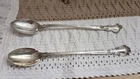 SET OF 2 GORHAM CHANTILLY STERLING SILVER ICED TEA SPOON 7 1/2", NO MONOGRAMS