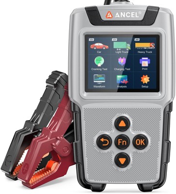 ANCEL BA101 Pro Car Battery Tester 24V 12V with Color Display, Cranking & Cha...