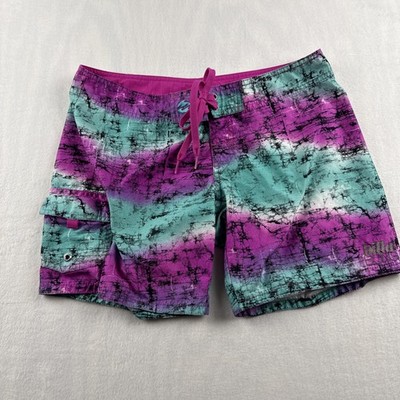 Billabong Board Shorts Women's Juniors Size 3 Colorful Swim Surfer