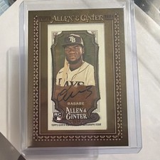2024 Topps Allen & Ginter Mini Framed On Card Auto Osleivis Basabe Rays