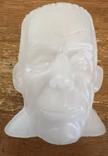 Mold-A-Rama Frankenstein Bank Molded Souvenir - CLEAR TRANSPARENT NO COLOR RARE