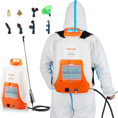 #ad Battery Powered Backpack Sprayer 0 90 PSI Adjustable Pressure 4 Gallon Tank B $130.76
