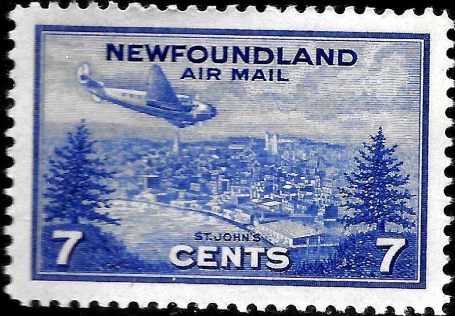 Newfoundland #C19 Mint Never Hinged View of St. John's Issued 1943 (Stock Scan