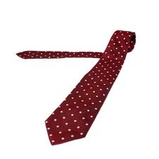 Auth DRAKE'S - Red Black White Men's Tie