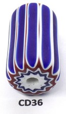 Centerpiece Venetian Antique Venetian Chevron Trade Bead African CD36 Bg 72