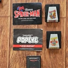 Parker Brothers Spider-Man Popeye Superman Atari 2600 1979 Manuals Included