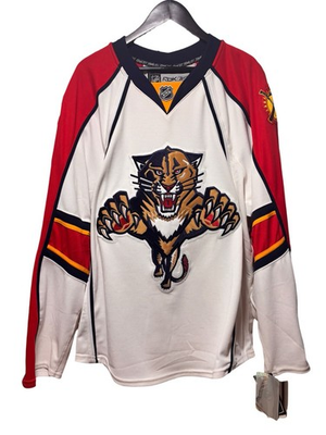 #ad Florida Panthers Reebok Edge MIC 1.0 Authentic Pro Jersey Size 52 NWT RARE 2008 $699.99