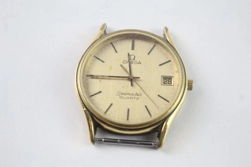 Omega Seamaster Gold Tone Watch Quartz SPARES/REPAIRS