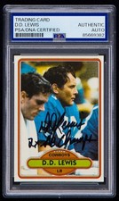 D.D. Lewis Signed 1980 Topps Card #373 (PSA) Inscribed "2x SB Champs" Cowboys