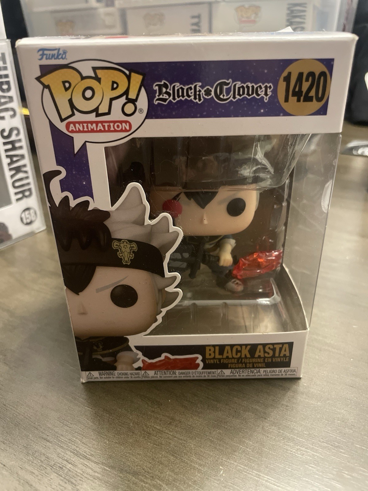 Funko Pop! Animación: Figura exclusiva de Black Clover Black Asta #1420