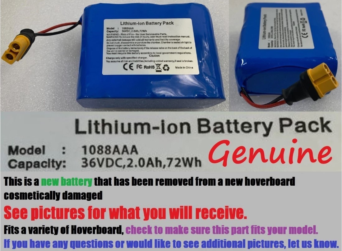Lithium-ion Battery Pack 1088AAA 36VDC, 2.0Ah, 72Wh 🔴GENUINE | eBay