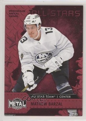 2020-21 Skybox Metal Universe All-Stars PMG Red 37/90 Mathew Barzal #173 0ow5