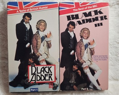 Rowan Atkinson The Black Adder 111- Part1and2 Vhs Bundle. Fast Shpping