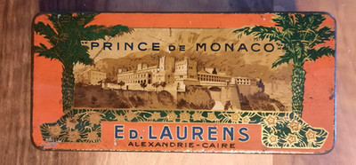 Alte Zigarettendose ''Prince de Monaco, Ed. Laurens'', Blech