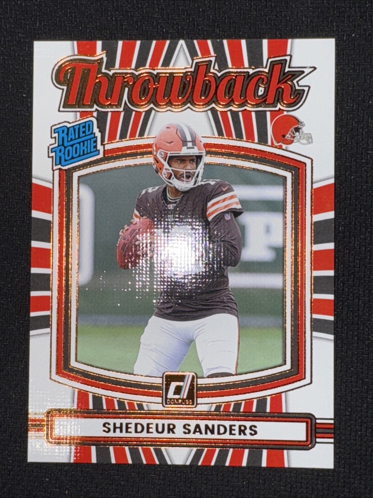 2025 Panini Donruss Shedeur Sanders Rated Rookie Throwback (RC) #2 - Browns