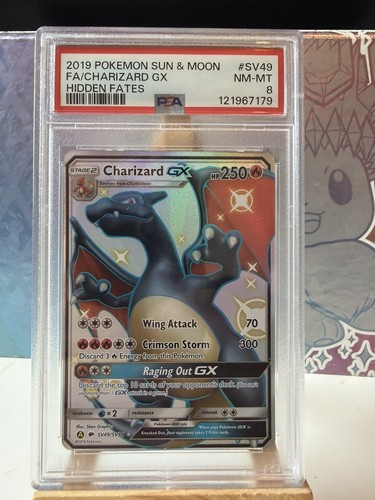 Charizard-GX graded PSA 8 for sale on eBay