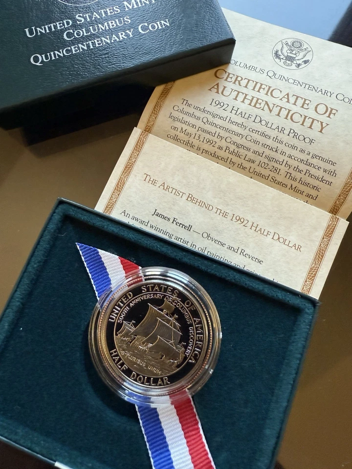 1992-S PCGS PR69 Columbus Quincentenary Commemorative Half Dollar Uncirculated - Image 2 of 2