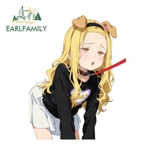 EARLFAMILY 5.1" Takopi Car Sticker Fish Boat Artistic SUV Car Door Vehicle Decal