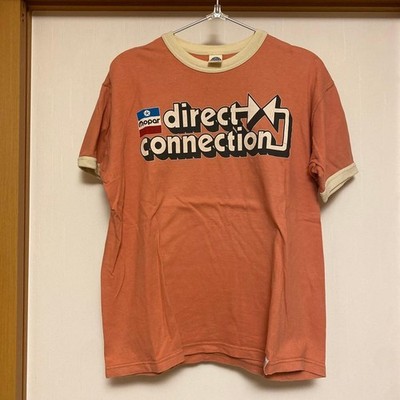 TOYS McCOY Orange T-Shirt Medium 'Direct Connection' Logo on the front USED