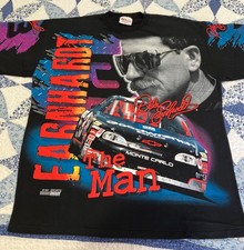 Vintage 1997 Dale Earnhardt T-shirt XL The Man Born To Run All Over Print 90 AOP