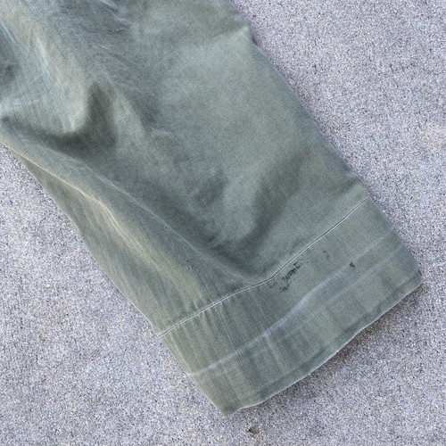 WW2 US Army HBT 13 Star Mechanic Overall Green Herringbone Small Modified LESEN - Bild 13 von 19